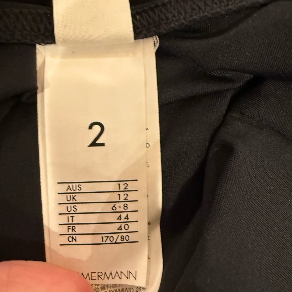 ZIMMERMAN**2025 Rhiannon Black One-Piece Swimwear with Plunging V-Neck - Picture 14 of 15